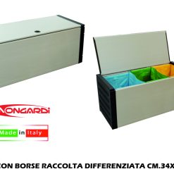 Panca Con Borse Raccolta Differenziata Cm.34X85X39