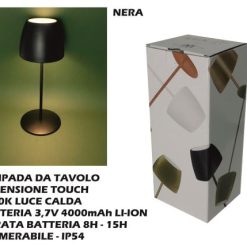 Lampada Led Sally Nera Cm.12X30H-1603211374817