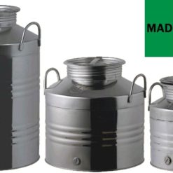 Fustino Olio Inox 18/10 Lt 30 C/Pred.Maffei-8033102820322