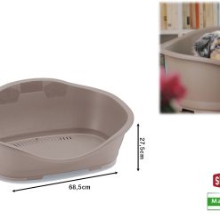 Lettino Sleeper 2 Tortora Chiaro Cm.68
