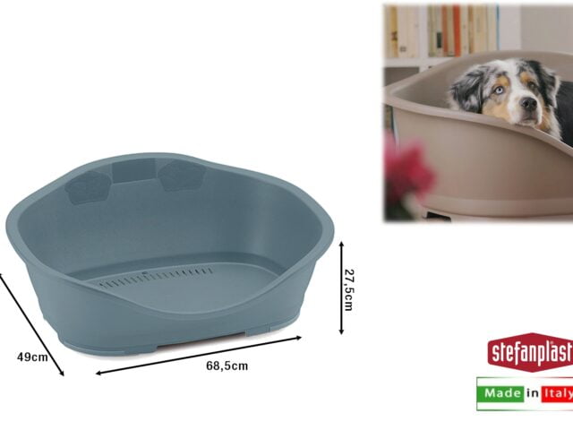 Lettino Sleeper 2 Blu Acciaio Cm.68