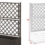 Fioriera Italia Rett. Cm.100X43X142H Marrone-8003507800366