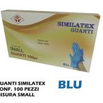 Guanti Similatex Blu Set 100 Pz. Small-8012212953809