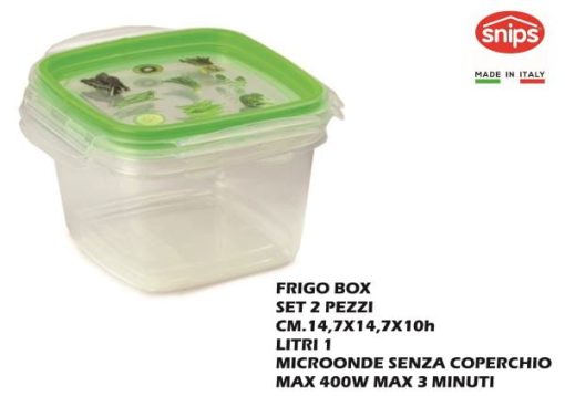 Frigo Box Snipslock Set 2 Pz. Quadrato Lt.1-8001136901522