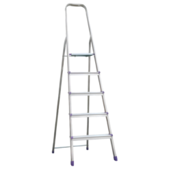 Sicos Scala 5 Gradini Alluminio MAX 120kg Antiscivolo Uso Domestico Professional