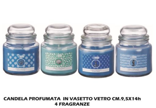 Candela Profumata Vasetto Vetro Cm.9