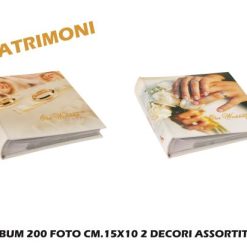 Album 200 Foto Cm.15X10 2 Dec. Ass. Matrimoni-8021785666405