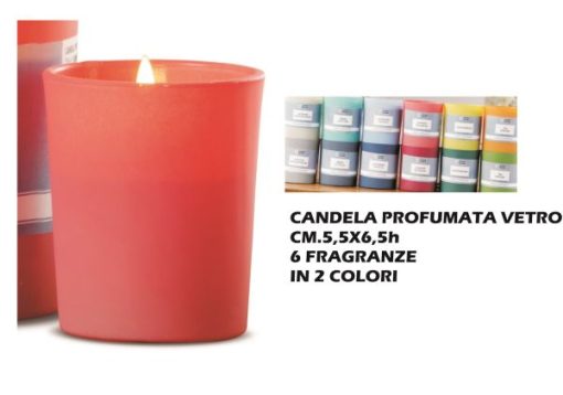 Candela Profumata+Vetro Cm.5