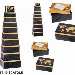 Scatole Cartone Set 10 Pz. Dec. Stampato-8021785669734