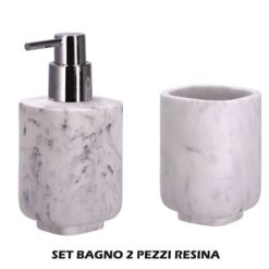 Set Bagno Ceramica Set 2 Pz. Resina-8021785720848