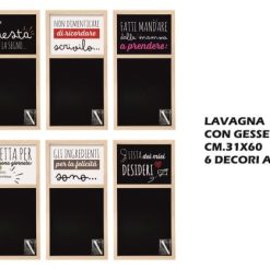 Lavagna+Gessetto Cm.31X60 6 Dec.-8021785744073