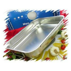 Teglia Rettangolare Inox 18/10 Cm.20 Antigraffio