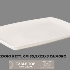 Vassoio Porcellana Rett.Re Cm.35