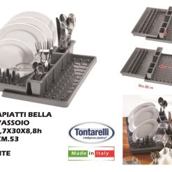 Scolapiatti Bella + Vassoio Smontato-8009404239551