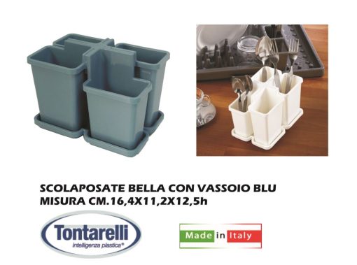 Scolaposate Bella Con Vassoio Blu-8009404239605 Scolaposate Bella Con Vassoio Blu-8009404239605