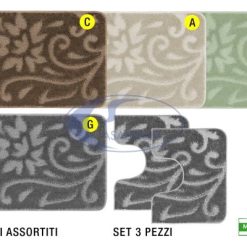 Tappeto Bagno Giava Set 3 Pz.-8011865319925