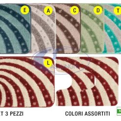 Tappeto Bagno Tropea Set 3 Pz.-8011865319826