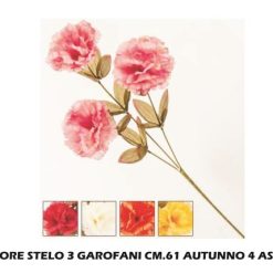 Fiore Stelo 3 Garofani Cm.61 Autunno 4 Ass.-8031244320458