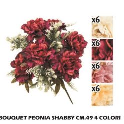 Bouquet Peonia Shabby Cm.49 4 Ass.-8031244330037