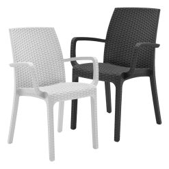 BICA SEDIA POLTRONA INDIANA CON BRACCIOLI BIANCO (Copia)