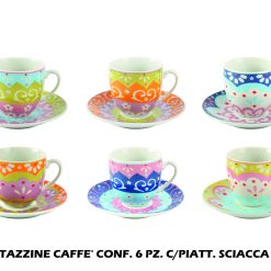 Tazzine Caffe' Conf. 6 Pz. C/Piatt. Sciacca-8056234691646