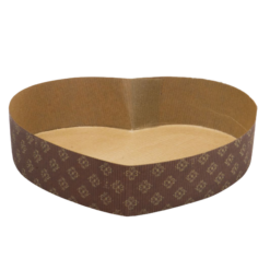 Decora Stampo Cuore Carta Forno Set 5 Pezzi Ø20,5x22,5x5h cm Torte 700g