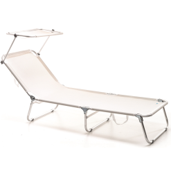 BRANDINA ALLUMNIO CON PARASOLE TAHITI TELO BIANCO