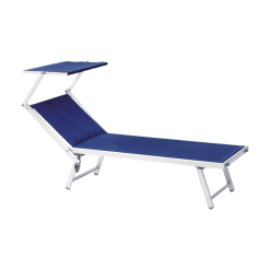 LETTINO ALLUM. PARASOLE BAGNINO TEXTIL. BLU
