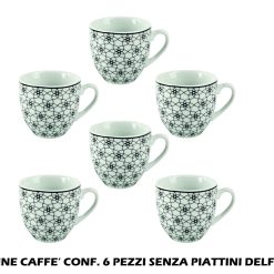Tazzine Caffe' Conf. 6 Pz. S/Piatt. Delfi-8056234691967