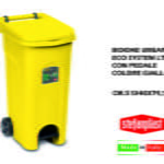 Bidone Urban Eco System Lt.80 Con Pedale Giallo-8003507256057