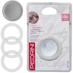 RICAMBIO CAFFETTIERA 6 TZ. 3 GUARNIZIONE SILICONE+FILTRO