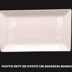Piatto Rett.Re Kyoto Cm.30X20X3H Bianco-8057960540550