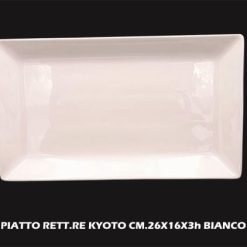 Piatto Rett.Re Kyoto Cm.26X16X3H Bianco-8057960540574