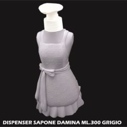 Dispenser Sapone Damina Ml.300 Grigio-8011690426140