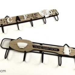 Appendino Legno Ferro 5 Ganci Cm.40X12 2 Ass.-8015361919450