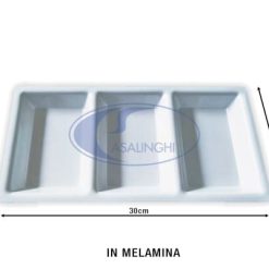 Ciotola Melamina Cm.30X15 3 Posti Finger Food-8054408032288
