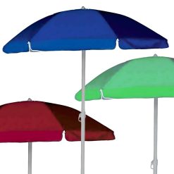 OMBRELLONE FORMENTERA 200/8 POLIESTERE SILVER TINTA UNITA