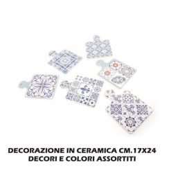 Decorazione In Ceramica Cm.17X24 Dis. Ass.-8034052502313