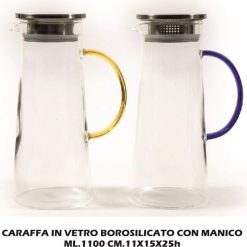 Caraffa Vetro Borosilicato Con Manico Lt.1