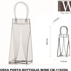 Borsa Porta Bottiglia Wine Cm.11X25H-8005778040090