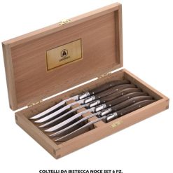 Coltelli Da Bistecca Noce Set 6 Pz.-3661075274863