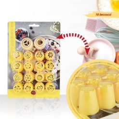 Beccucci Decora Dolci Set 16 Pz. Crema/Gialli-8050767499137
