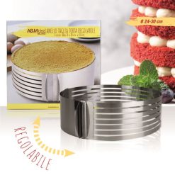 Anello Taglia Torte Regolabile A 6 Strati Cm.24-30X8H Acciai-8050767504237