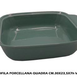 Pirofila Porcellana Quadra Cm.30X23