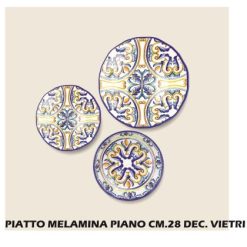Piatto Melamina Piano Cm.28 Vietri-8057960558418