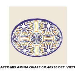 Piatto Melamina Ovale Cm.40X30 Vietri-8057960558593