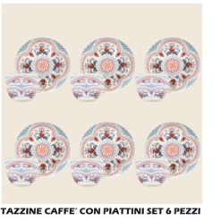 Tazzine Caffe' Conf. 6 Pz. C/Piatt.-8057960559354