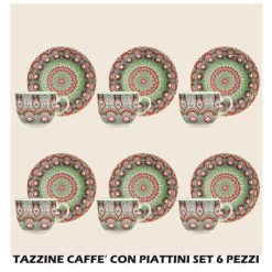 Tazzine Caffe' Conf. 6 Pz. C/Piatt.-8057960559361