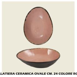 Insalatiera Ceramica Cm.24 Rosa-8057960563252