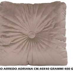 Cuscino Arredo Adriana Cm.40X40 Gr.400 Grigio-8031244328645